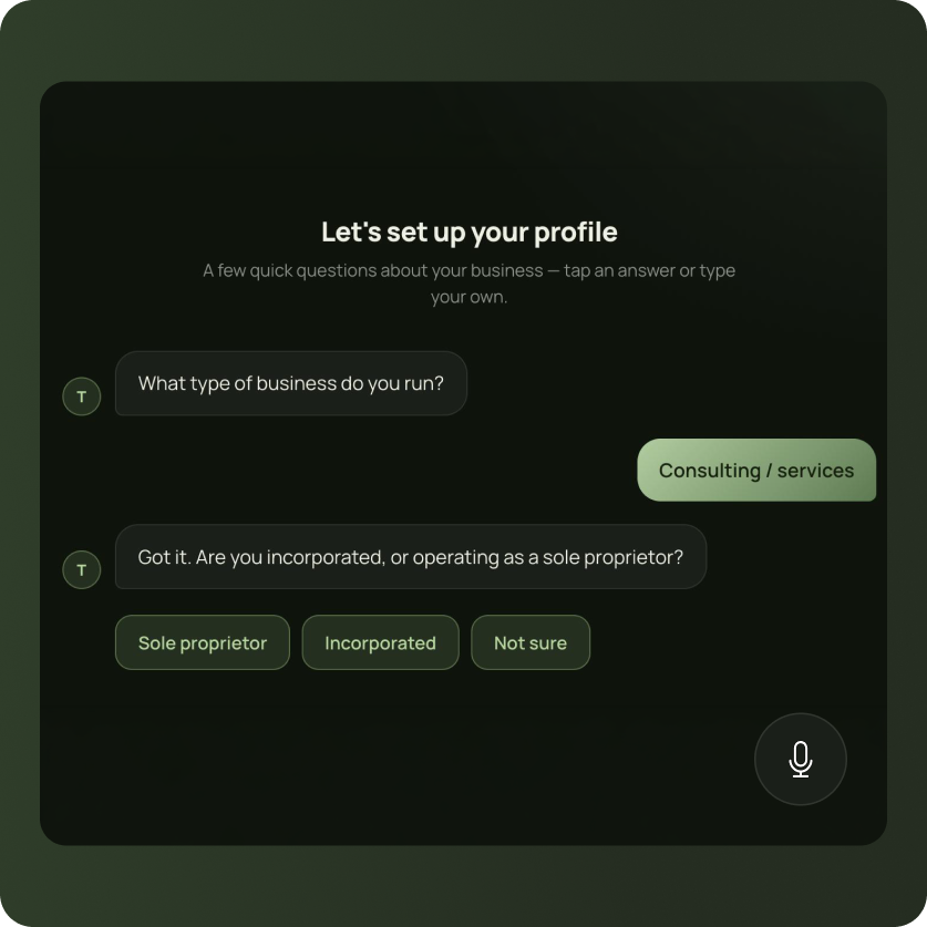 Taggr client setup chat